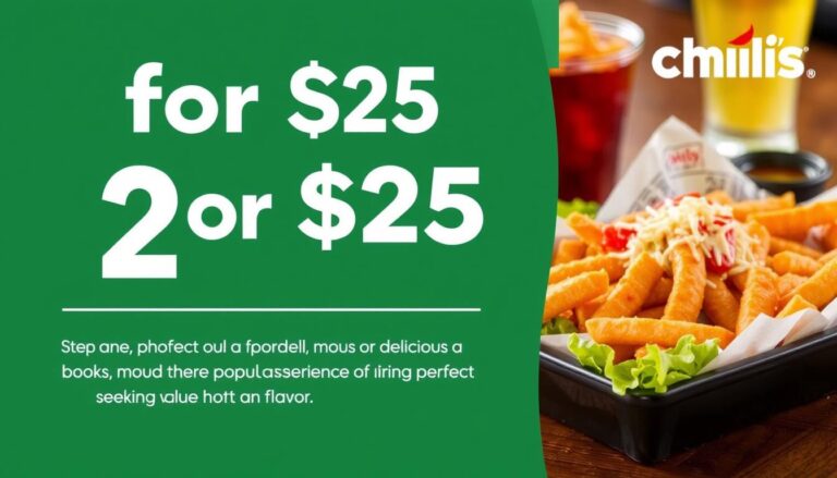 2 for $25 Chili's Menu