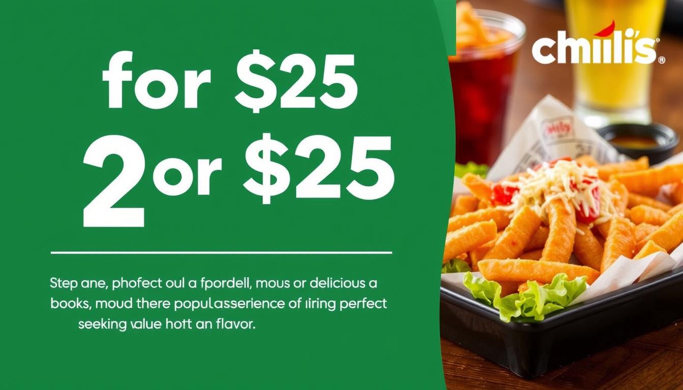 2 for $25 Chili's Menu