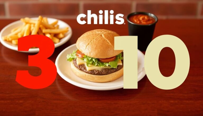 Chili's Menu Prices 3 for $10