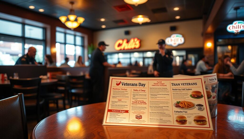 Chili's Veterans Day Menu Dining Tips