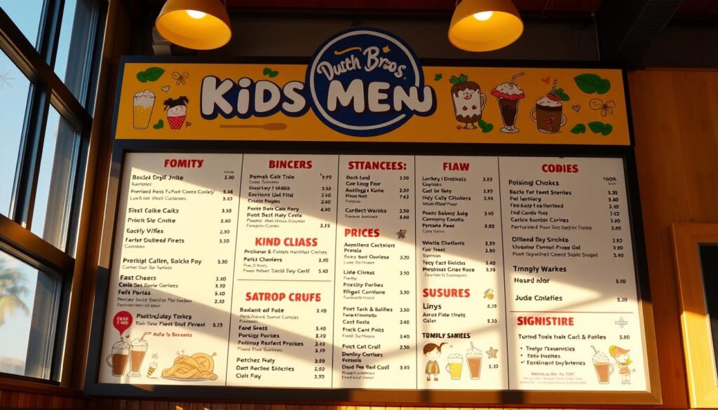 Dutch Bros Kids Menu Pricing