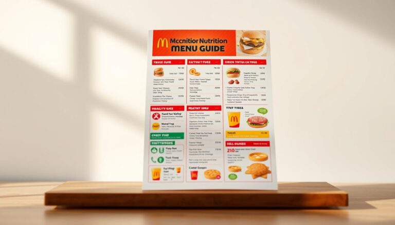 McDonald's Nutrition Menu