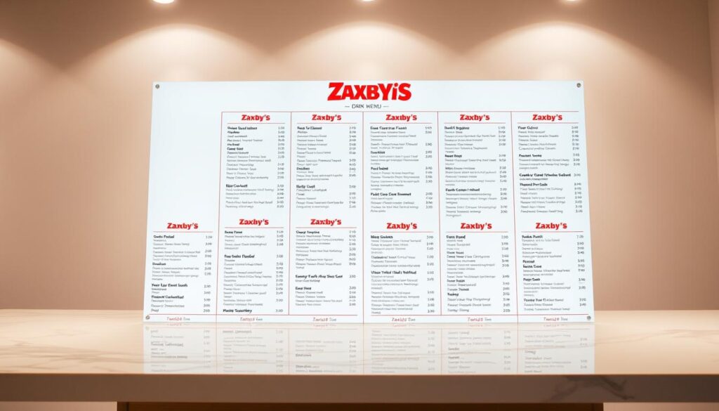 Zaxby's Drink Menu Pricing