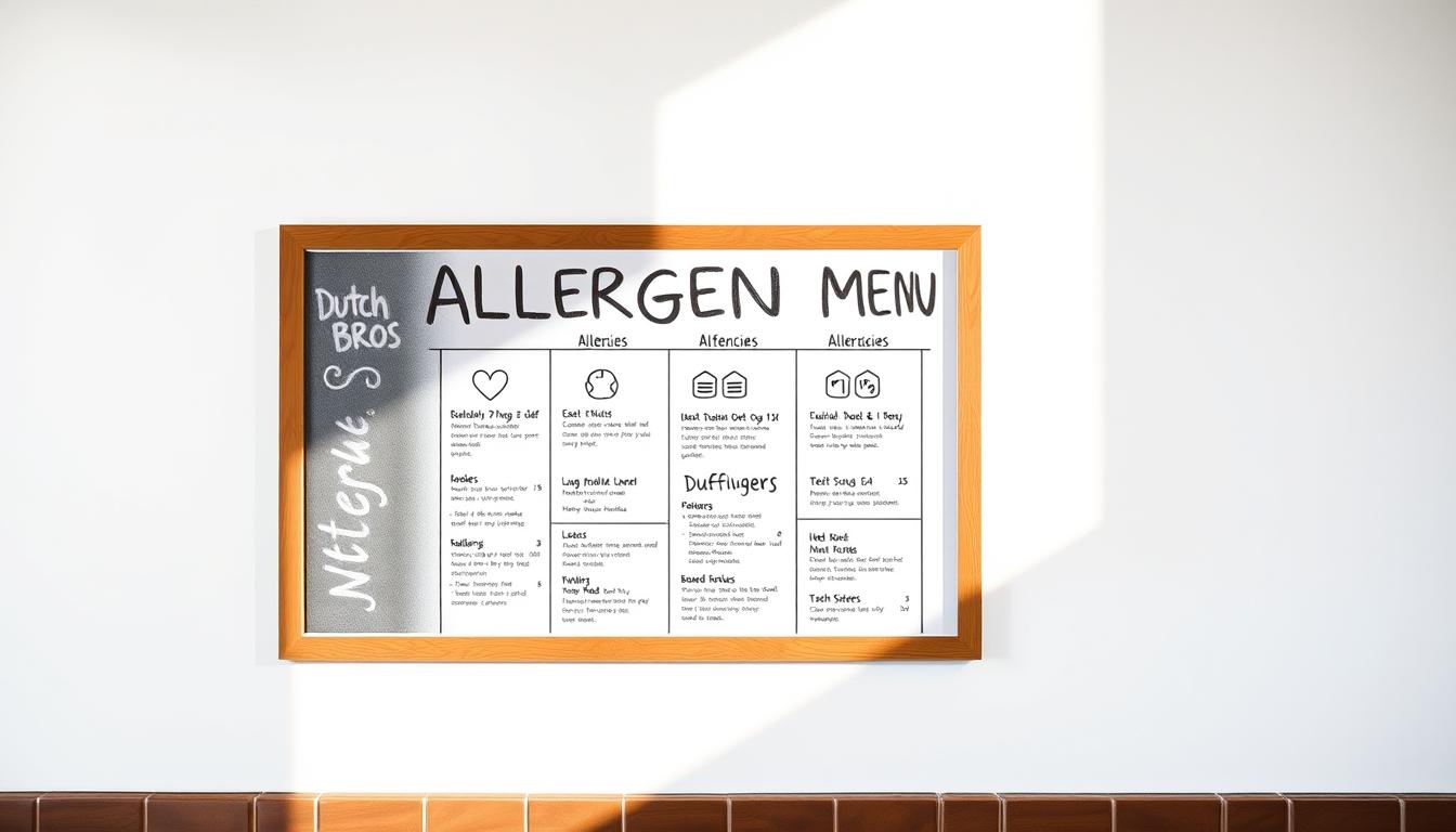 dutch bros allergen menu