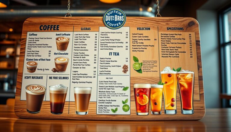 dutch bros drink menu