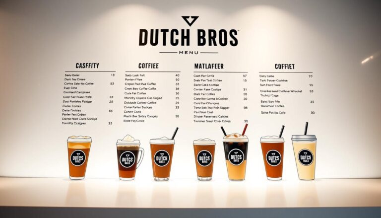 dutch bros nutrition menu