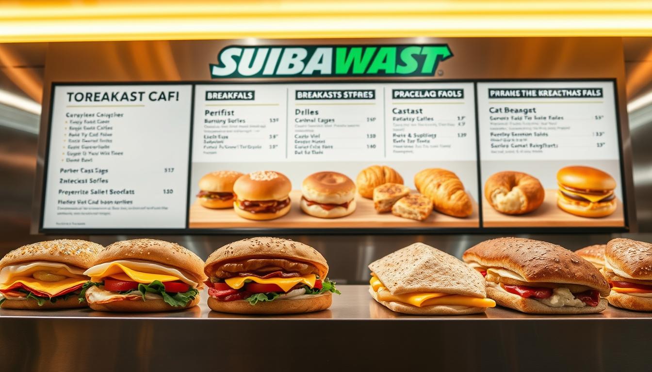 subway breakfast menu