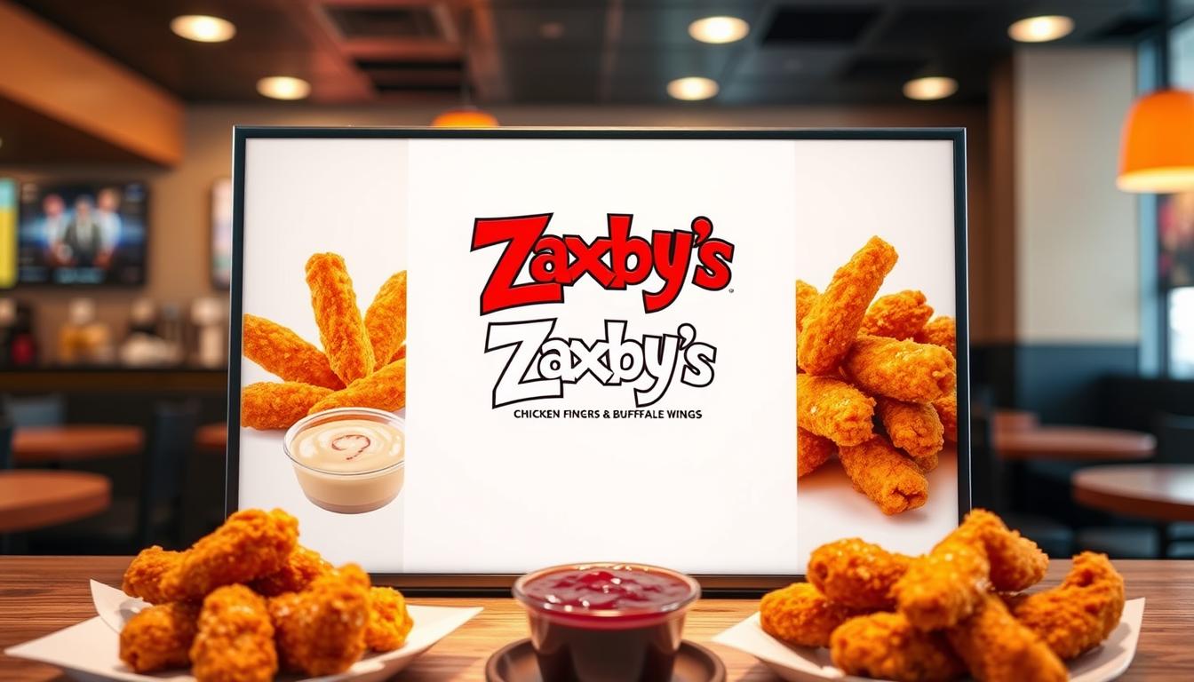 zaxby's chicken fingers & buffalo wings menu